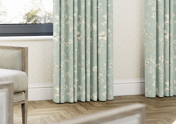 Etched Vine, Eau de Nil - Made to Measure Curtains - Image 5